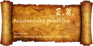 Reichenfeld Medárd névjegykártya
